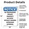 Signmission No Trespassing Private Property OSHA Notice Sign, Plastic, 10in W x 14in L, 2PK OS-2PACK-NS-P-1014-V-14979 - alternate 6
